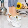 Pantofi Sport Dama cu Platforma SZ231 White-Yellow Mei