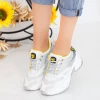 Pantofi Sport Dama cu Platforma SZ231 White-Yellow Mei