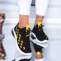 Pantofi Sport Dama LGFL1 Black-Yellow (D44|000) Mei