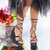 Sandale Dama cu Platforma XKK286A Negru Mei
