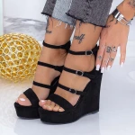 Sandale Dama cu Platforma XKK510 Negru Mei