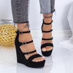 Sandale Dama cu Platforma XKK510 Negru Mei