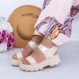 Sandale Dama NX132 Bej Mei