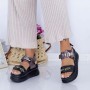 Sandale Dama cu Platforma WL27 Negru Mei