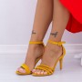 Sandale Dama cu Toc subtire YXD7 Yellow Mei