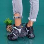 Pantofi Sport Dama cu Platforma WLGH72 Negru Mei