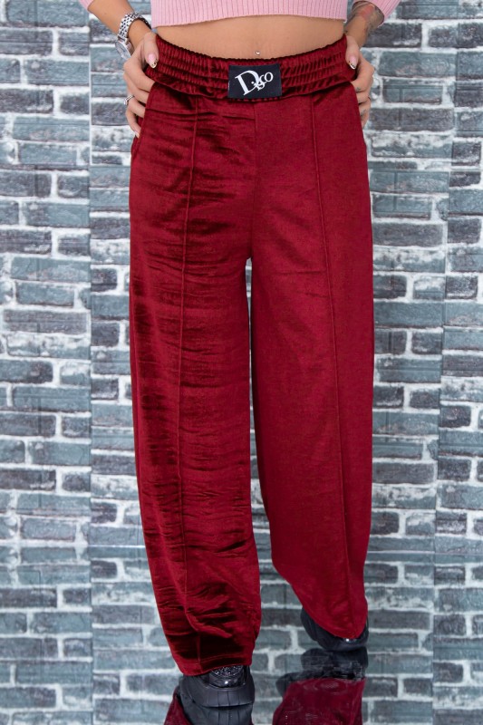 Pantaloni Dama P101 Visiniu Fashion