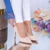 Pantofi cu Toc subtire XKK250 Nude (D38) Mei