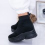 Pantofi Sport Dama cu Platforma WL131A Negru Mei