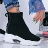 Pantofi Sport Dama cu Platforma WL132 Negru Mei