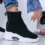 Pantofi Sport Dama cu Platforma WL132 Negru Mei
