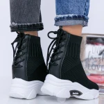 Pantofi Sport Dama cu Platforma WL132 Negru Mei