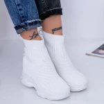 Pantofi Sport Dama cu Platforma WL132 Alb Mei