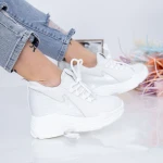 Pantofi Sport Dama cu Platforma WL183 Alb Mei