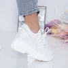 Pantofi Sport Dama cu Platforma WL183 Alb Mei