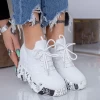 Pantofi Sport Dama cu Platforma WL172 Alb Mei