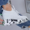 Pantofi Sport Dama cu Platforma WL172 Alb Mei