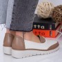 Pantofi Casual Dama C33 Bej-Kaki Fashion
