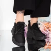 Pantofi Sport Dama cu Platforma WL183 Negru Mei
