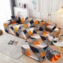 Husa elastica cu imprimeu pentru canapea tip coltar JOJO319-COLT Jojo Home