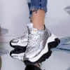 Pantofi Sport Dama cu Platforma WL259 Argintiu Mei