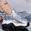 Pantofi Sport Dama cu Platforma WL259 Argintiu Mei