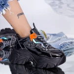 Pantofi Sport Dama cu Platforma WL259 Negru Mei