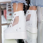 Sandale Dama cu Platforma WL171 Alb Mei