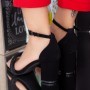 Sandale Dama cu Toc gros XKK560 Negru Mei
