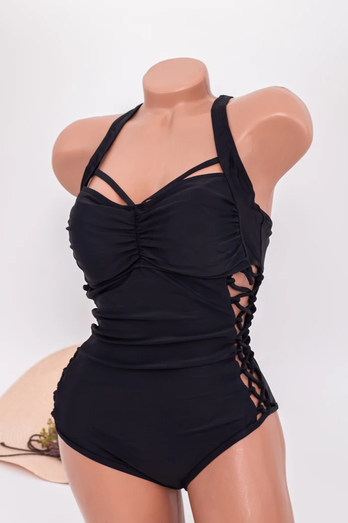 Costum de Baie Dama intreg Y3058 Negru Meina