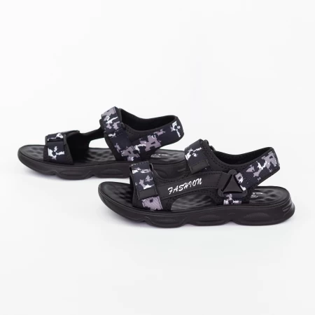 Sandale Barbati 8115-6 Negru-Gri Clowse