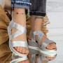 Sandale Dama PT22 Argintiu Mei