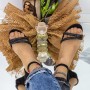 Sandale Dama cu Platforma HXS37A Negru » MeiShop.Ro