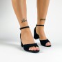 Sandale Dama cu Toc gros XKK566 Negru » MeiShop.Ro