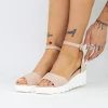 Sandale Dama cu Platforma LM358 Bej Mei