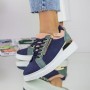 Pantofi Sport Dama C2041 Albastru-Roz Fashion