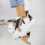 Pantofi Sport Dama C2041 Bej-Negru Fashion