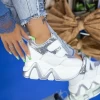 Pantofi Sport Dama cu Platforma 2W251 Argintiu Mei