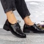 Pantofi Casual Dama 191018-1 Negru-Rosu Formazione