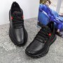 Pantofi Sport Barbati din piele naturala MSD2019-3A Negru Franco Gerardo