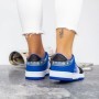 Pantofi Sport Dama 2XJ70 Negru-Albastru Mei