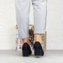 Pantofi cu Toc gros B671 Negru Fashion