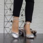 Pantofi cu Toc gros 2YXD51 Argintiu Mei