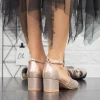 Pantofi cu Toc gros 2YXD30 Champagne Mei