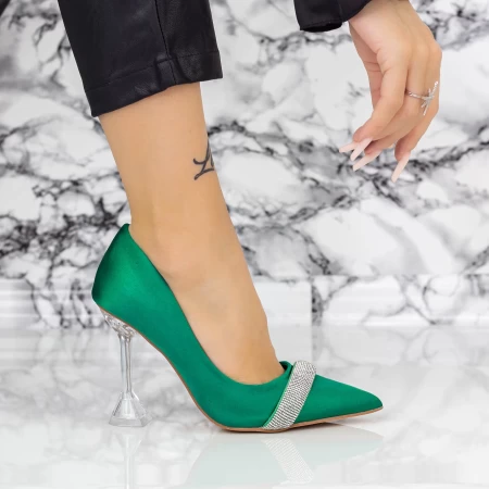 Pantofi Stiletto 2SY18 Verde » MeiShop.Ro