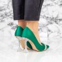 Pantofi Stiletto 2SY18 Verde Mei