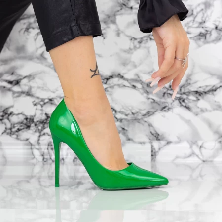 Pantofi Stiletto 2YZ1 Verde » MeiShop.Ro