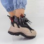 Pantofi Sport Dama cu Platforma 2H306 Negru Mei