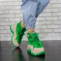 Pantofi Sport Dama cu Platforma 2H306 Verde Mei