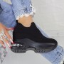 Pantofi Sport Dama cu Platforma 2MX2 Negru Mei